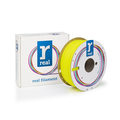 REAL PLA 3D Printer Filament - Fluorescent Yellow - spool of 1Kg - 2.85mm (REFPLAFYELLOW1000MM3)