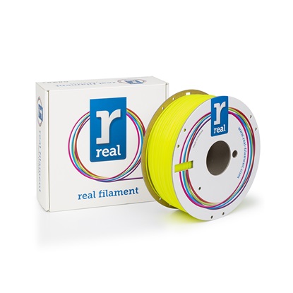 REAL PLA 3D Printer Filament - Fluorescent Yellow - spool of 1Kg - 1.75mm (REFPLAFYELLOW1000MM175)