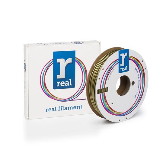 REAL PLA 3D Printer Filament - Gold - spool of 0.5Kg - 2.85mm (REFPLAGOLD500MM3)