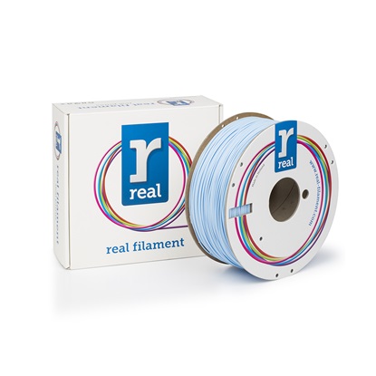 REAL PLA 3D Printer Filament - Light Blue - spool of 1Kg - 1.75mm (REFPLALBLUE1000MM175)