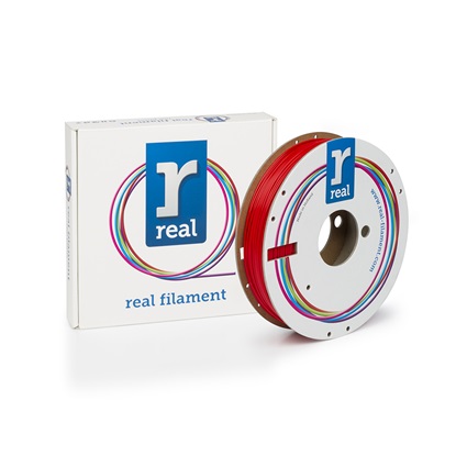 REAL PETG 3D Printer Filament - Red - spool of 0.5Kg - 1.75mm (REFPETGSRED500MM175)