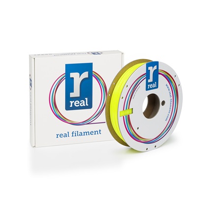 REAL PETG 3D Printer Filament - Translucent Yellow - spool of 0.5Kg - 1.75mm (REFPETGTYELLOW500MM175)