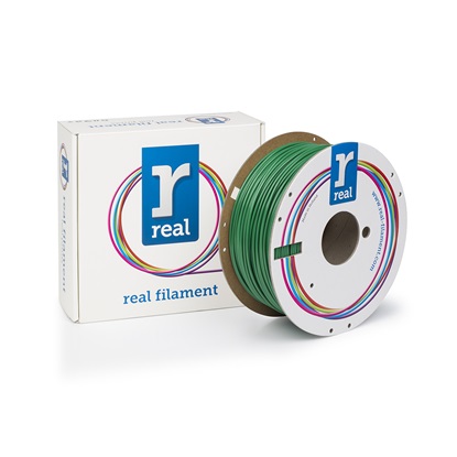 REAL PETG 3D Printer Filament - Green - spool of 1Kg - 2.85mm (REFPETGSGREEN1000MM3)