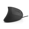 MediaRange Corded ergonomic 6-button optical mouse for right-handers (Black, Wired) (MROS230)