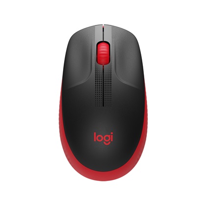 Logitech M190 Full-Size Wireless Mouse Red (910-005908)