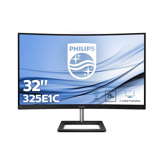 PHILIPS E Line 325E1C Curved Led QHD Monitor 32" (325E1C) (PHI325E1C)