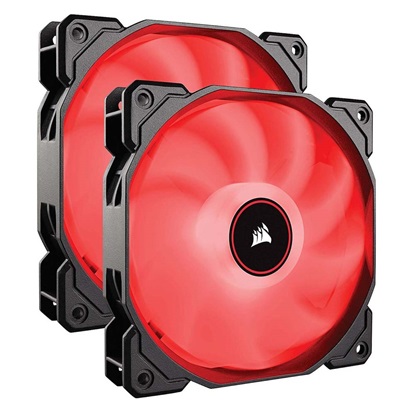 Corsair Air Series™ AF140 LED (2018) Red 140mm Fan Dual Pack (CO-9050089-WW)