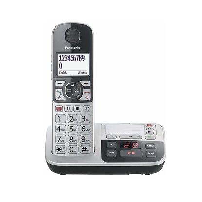 Ασύρματο Τηλέφωνο Panasonic KX-TGE520 Silver (KX-TGE520GS) (PANKX-TGE520GS)