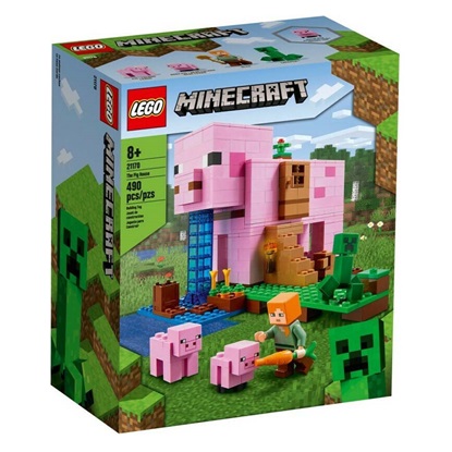 Lego Minecraft: The Pig House Building Set With Alex And Creeper (21170) (LGO21170)