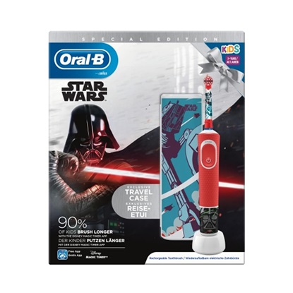Ηλεκτρική Οδοντόβουρτσα Oral-B Kids D100 Star Wars + Travel Case (D100KSW)