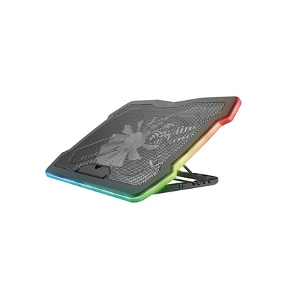 Trust GXT 1126 Aura Multicolour-illuminated Laptop Cooling Stand (24192) (TRS24192)