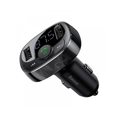 Baseus FM Transmitter T typed Bluetooth 2xUSB microSD (CCTM-01) (BASCCTM-01)