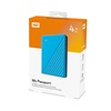 Western Digital My Passport 4TB External USB 3.2 Gen 1 Portable Hard Drive (Blue) (WDBPKJ0040BBL-WESN)