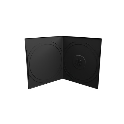 MediaRange DVD Case for 1 disc, 7mm, pocket sized, Black (MRBOX10)