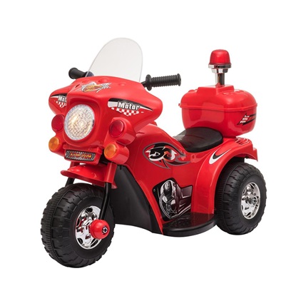Homcom Scooter για παιδιά 18-36 μηνών με 3 τροχούς ρεαλιστικά φώτα και ήχους κόκκινο (370-109V90RD) (HOM370-109V90RD)