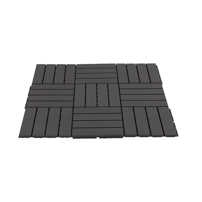 Outsunny Πλαστικά πλακάκια κήπου-μπαλκονιού Black 30x30x2cm, 0,81 m2 (844-278BK) (OUT844-278BK)