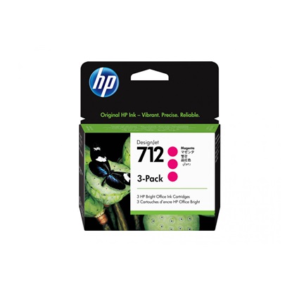HP Μελάνι Inkjet No.712 Magenta 3-Pack (3ED78A) (HP3ED78A)