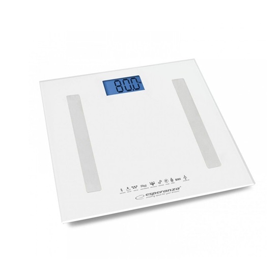 Esperanza Smart Ζυγαριά με Λιπομετρητή & Bluetooth σε Λευκό χρώμα (EBS016W) (ESPEBS016W)