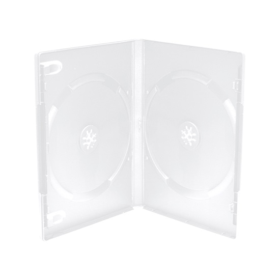 MediaRange DVD Case  for 2 Discs 14mm machine packing grade Frosted/Transparent (MRBOX26-M)