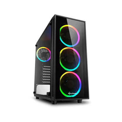 Sharkoon TG4 RGB White PC Case (TG4RGB) (SHRTG4RGB)