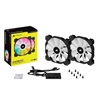 Corsair iCUE SP140 RGB ELITE Performance 140mm PWM Fan — Dual Fan Kit with Lighting Node CORE (CO-9050111-WW) (CORCO-9050111-WW)-CORCO-9050111-WW