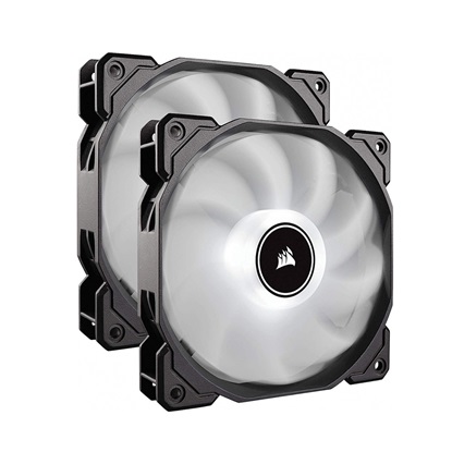 Corsair Air Series AF140 LED (2018) White 140mm Fan Dual Pack (CO-9050088-WW) (CORCO-9050088-WW)-CORCO-9050088-WW