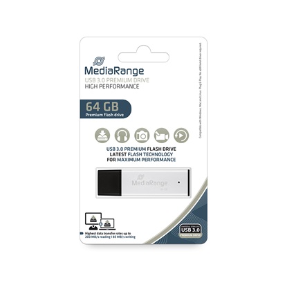 MediaRange USB 3.0 high performance flash drive, 64GB (MR1901)-MR1901