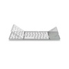 MediaRange Fordable and Rechargeable Bluetooth keyboard 64 keys with touchpad Silver (MROS133-GR)-MROS133-GR