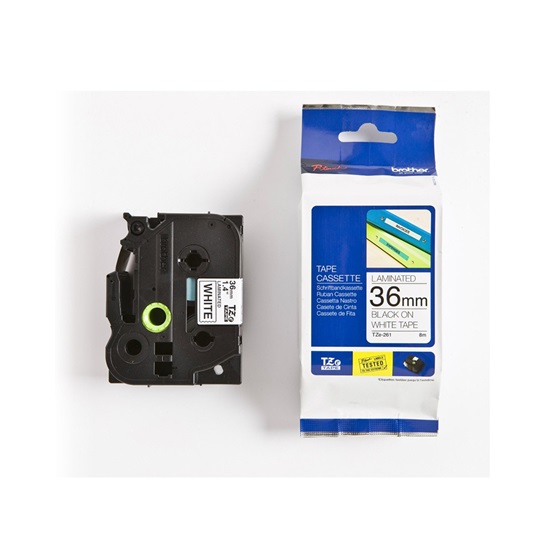 Brother TZe-261 Labelling Tape Cassette – Black on White, 36mm wide (TZE261) (BROTZE261)-BROTZE261
