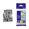 Brother TZe-751 Labelling Tape Cassette – Black on Green, 24mm wide (TZE751) (BROTZE751)-BROTZE751