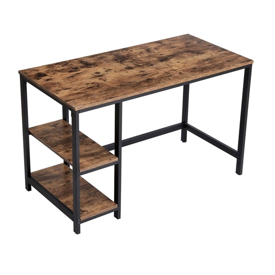 Μεταλλικό Γραφείο με 2 Ράφια 120 x 60 x 75 cm Vasagle (LWD47X) (VASLWD47X)-VASLWD47X