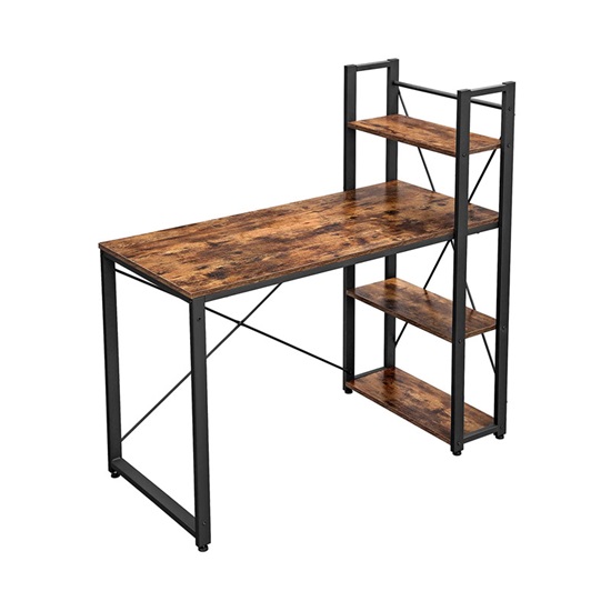 Μεταλλικό Γραφείο με 4 Ράφια 120 x 60 x 120 cm Vasagle (LWD48X) (VASLWD48X)-VASLWD48X
