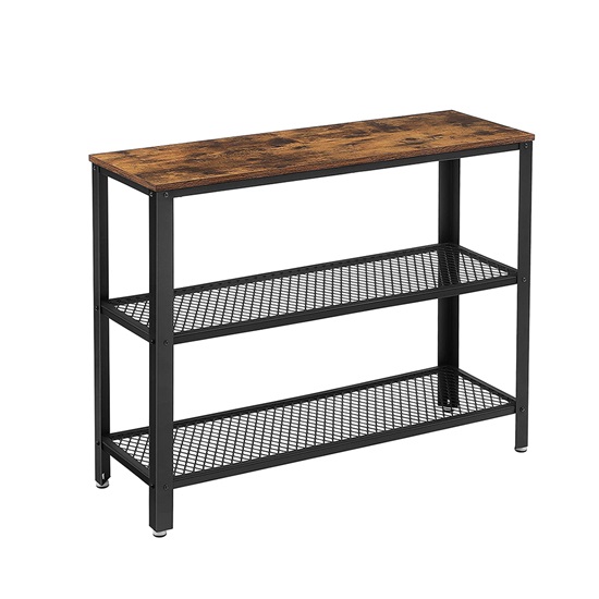 Μεταλλική Κονσόλα με 2 Ράφια 101.5 x 35 x 80 cm  Vasagle (LNT81BX) (VASLNT81BX)-VASLNT81BX