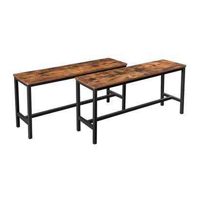 Σετ Μεταλλικοί Πάγκοι Τραπεζαρίας 108 x 32.5 x 50 cm 2 τμχ Vasagle (KTB33X) (VASKTB33X)-VASKTB33X