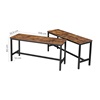 Σετ Μεταλλικοί Πάγκοι Τραπεζαρίας 108 x 32.5 x 50 cm 2 τμχ Vasagle (KTB33X) (VASKTB33X)-VASKTB33X
