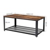 Μεταλλικό Τραπέζι Σαλονιού 106.2 x 60.2 x 45 cm Χρώματος Μαύρο Vasagle (LCT61X) (VASLCT61X)-VASLCT61X