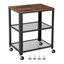 Τροχήλατο Μεταλλικό Τραπεζάκι με 3 Ράφια 60 x 40 x 77.5 cm Vasagle (LRC78X) (VASLRC78X)-VASLRC78X
