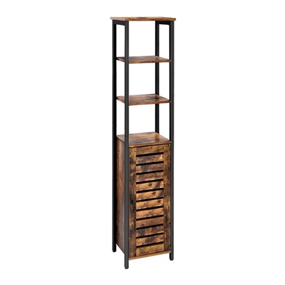 Μεταλλικό Έπιπλο με 1 Ντουλάπι και 3 Ράφια 37 x 30 x 167 cm Vasagle (LSC37BX) (VASLSC37BX)-VASLSC37BX