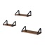 Σετ Επιτοίχια Ξύλινα Ράφια 40 x 12 x 11 cm 3 τμχ Vasagle (LWS33BX) (VASLWS33BX)-VASLWS33BX