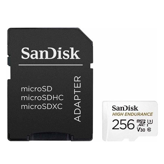 SanDisk® High Endurance microSD 256GB Card (SDSQQNR-256G-GN6IA) (SANSDSQQNR-256G-GN6IA)-SANSDSQQNR-256G-GN6IA