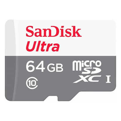 SanDisk Ultra microSDXC 64GB Class 10 U1 (SDSQUNR-064G-GN3MN) (SANSDSQUNR-064G-GN3MN)-SANSDSQUNR-064G-GN3MN