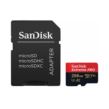 Sandisk Memory Micro SDXC 256GB UHS-I (SDSQXCZ-256G-GN6MA) (SANSDSQXCZ-256G-GN6MA)-SANSDSQXCZ-256G-GN6MA