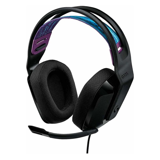 Headset Logitech G335 Analog Black (981-000978) (LOGG335)-LOGG335