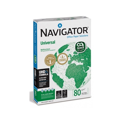 Επαγγελματικό Χαρτί Εκτύπωσης Navigator A4 80g/m² 500 Φύλλα CO2 Neutral (NVG330963)-NVG330963