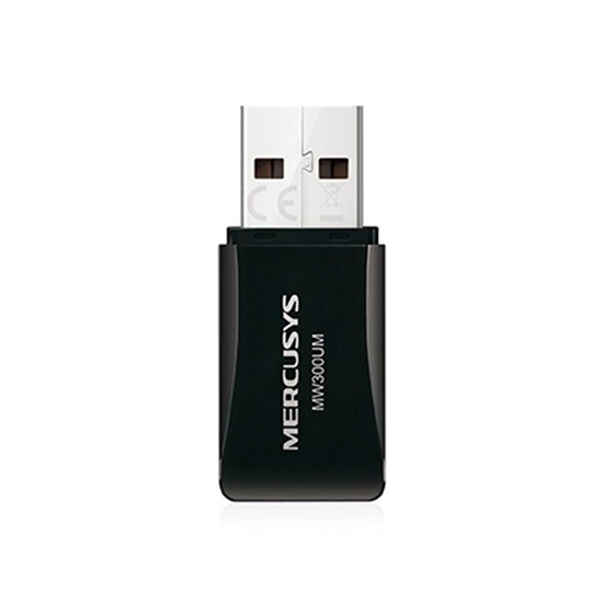 Mercusys N300 Wireless Mini USB Adapter (MW300UM) (MERMW300UM)-MERMW300UM