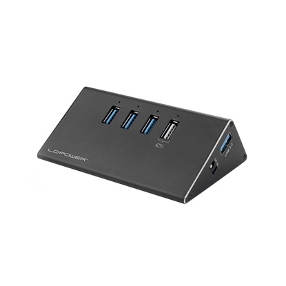 LC-Power USB 3.0 Hub 3 -Port USB-A (Μαύρο) (LC-HUB-ALU-2B-4) (LC-HUB-ALU-2B-4)-LCHUB-ALU-2B-4