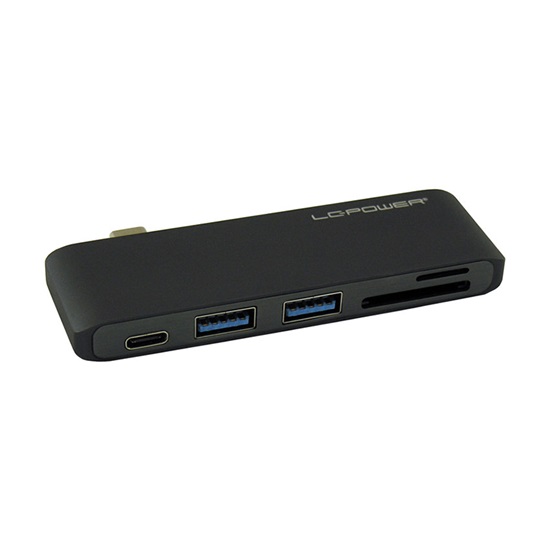 LC-Power USB 3.0 Hub 2 -Port USB-C (Μαύρο) (LC-HUB-C-MULTI-2A) (LCHUB-C-MULTI-2A)-LCHUB-C-MULTI-2A