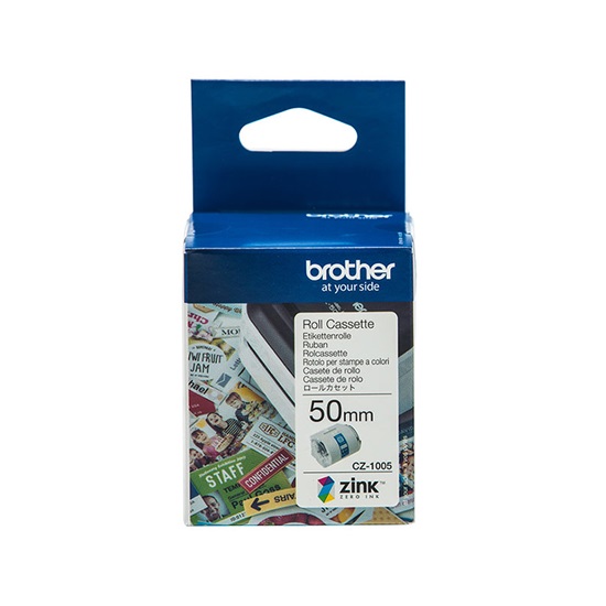 Brother CZ-1005 Label Roll White  50mm  (CZ-1005) (BROCZ1005)-BROCZ1005