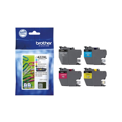 Brother Μελάνι Inkjet LC Black, Cyan, Magenta, Yellow Cartridge (LC422XLVAL) (BROLC422XLVAL)-BROLC422XLVAL