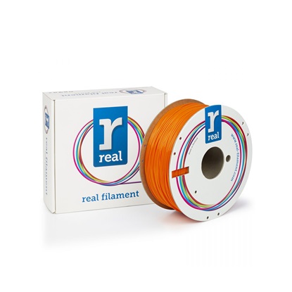 REAL PETG 3D Printer Filament - Orange -  spool of 0.5Kg - 1.75mm (REFPETGSORANGE500MM175)-REFPETGSORANGE500MM175